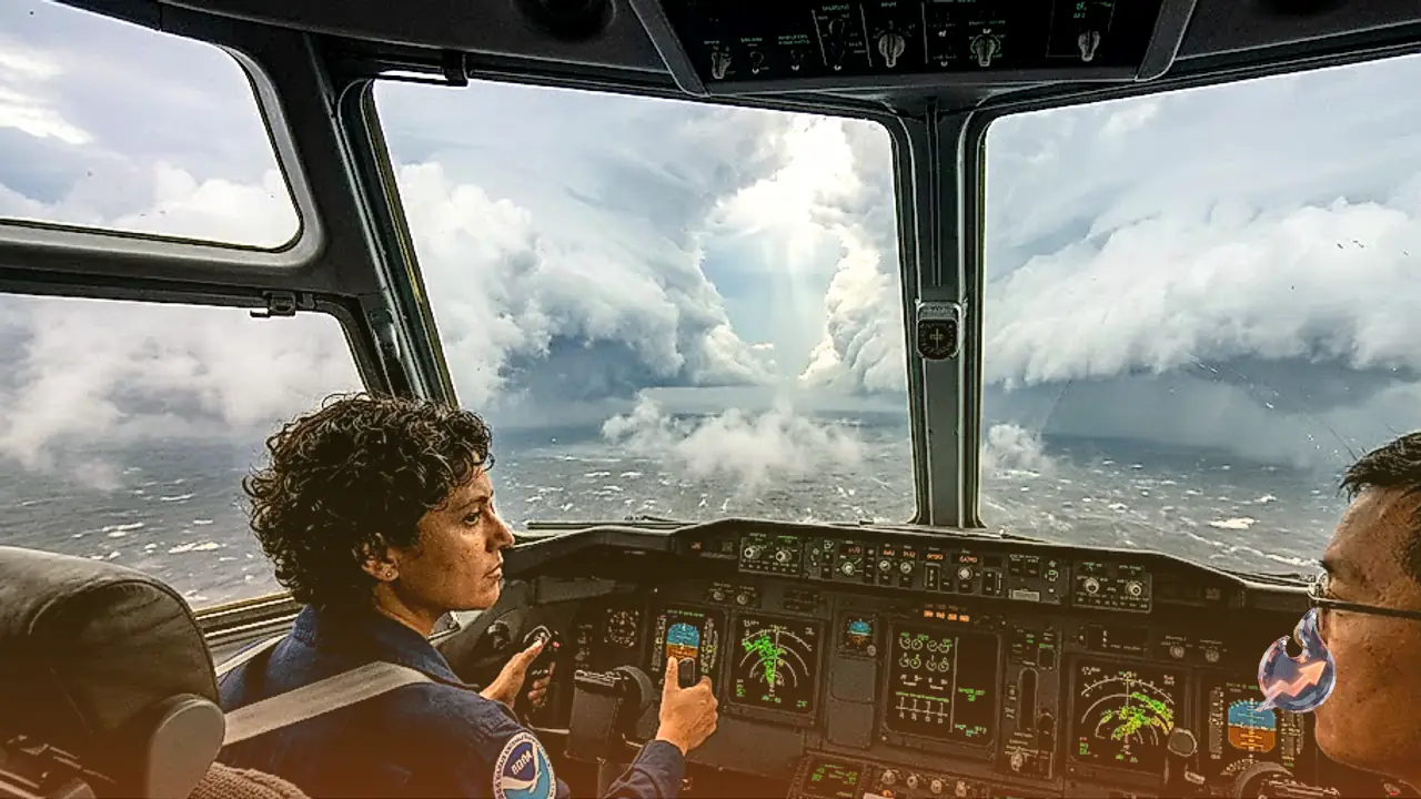 Hurricane Hunters fly directly into the eye of Category 5 storm Polo near Mexico