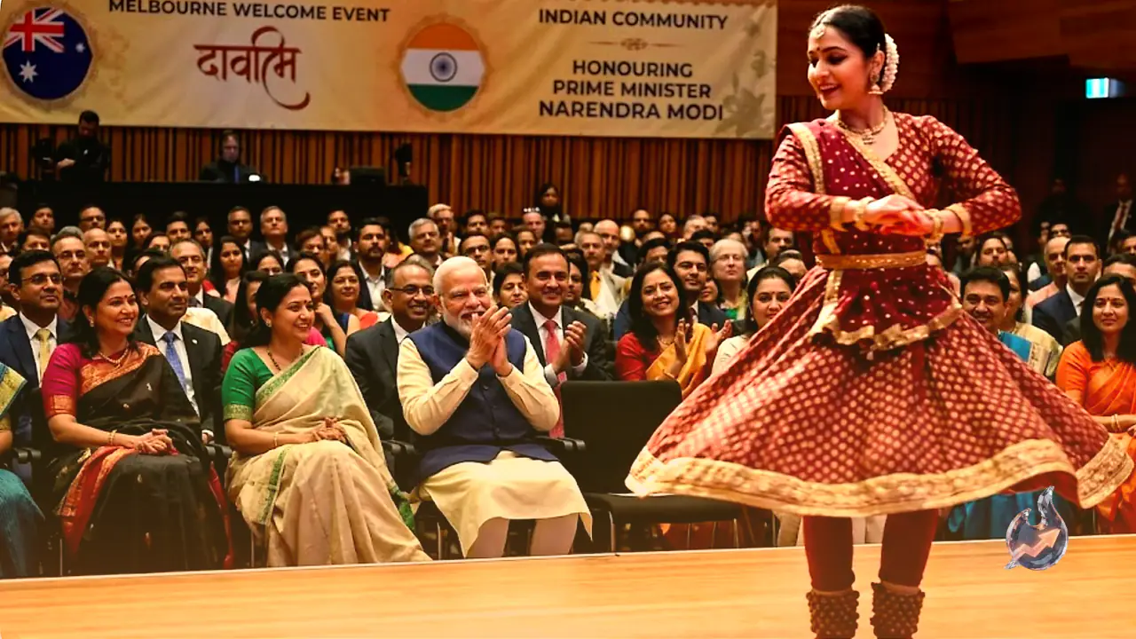 मेलबर्न में भारतीय समुदाय के स्वागत में कथक देख भावुक हुए नरेंद्र मोदी