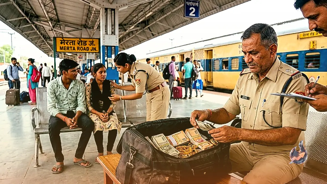 मेड़ता रोड स्टेशन पर बातों में उलझकर ट्रेन छोड़ बैठा प्रेमी जोड़ा, RPF ने 10.76 लाख नकद और गहनों से भरा बैग बरामद कर पुलिस को सौंपा