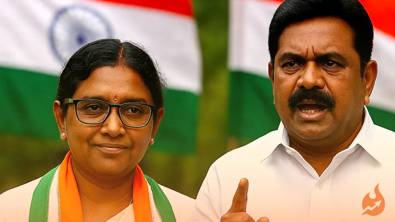 मीनाक्षी नटराजन का नामांकन रद्द होने पर सियासी घमासान, BJP बोली- 'नारी सम्मान नहीं, अपने ही नेताओं का रचा खेल'