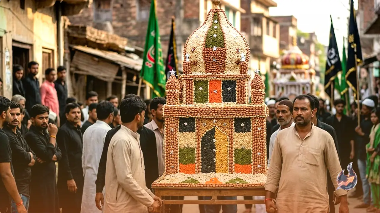 Peanuts and Lentils Power Mirzapur's Most Distinctive Tazia This Muharram