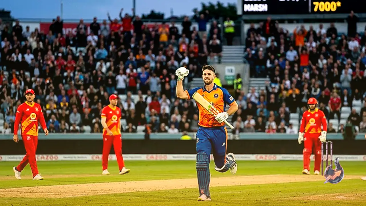Mitchell Marsh Completes 7,000 T20 Runs in The Hundred as Sunrisers Leeds Crush Welsh Fire