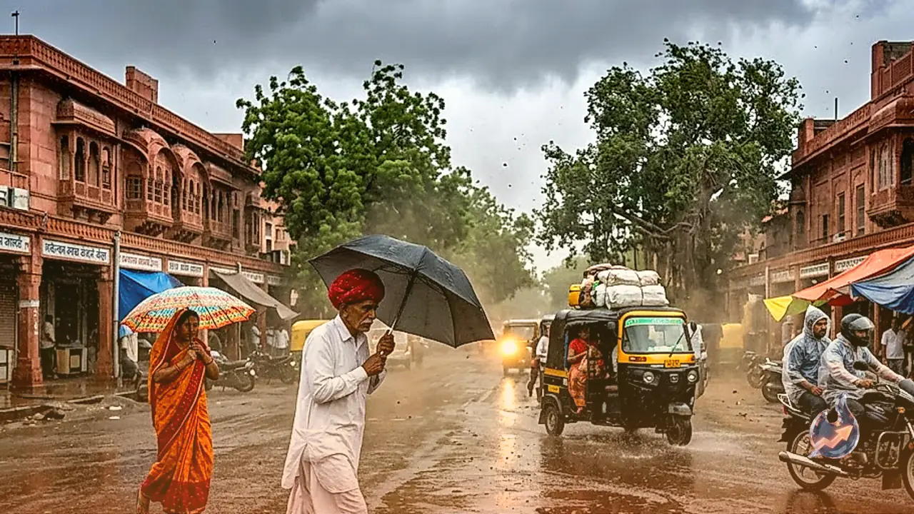 Mixed Weather Across Rajasthan as Rain and 40 kmph Winds Threaten Bikaner Division While Jaipur Stays Dry