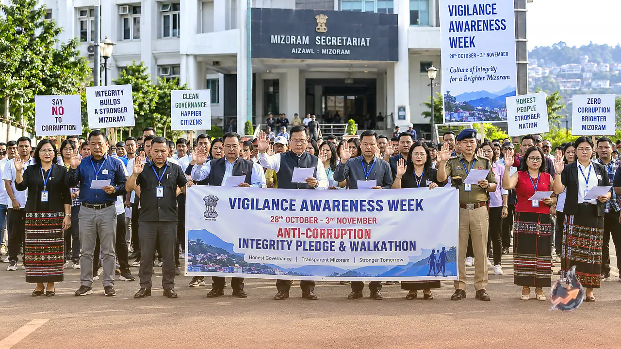Mizoram Commences Vigilance Awareness Week as State Workforce Pledges Administrative Integrity