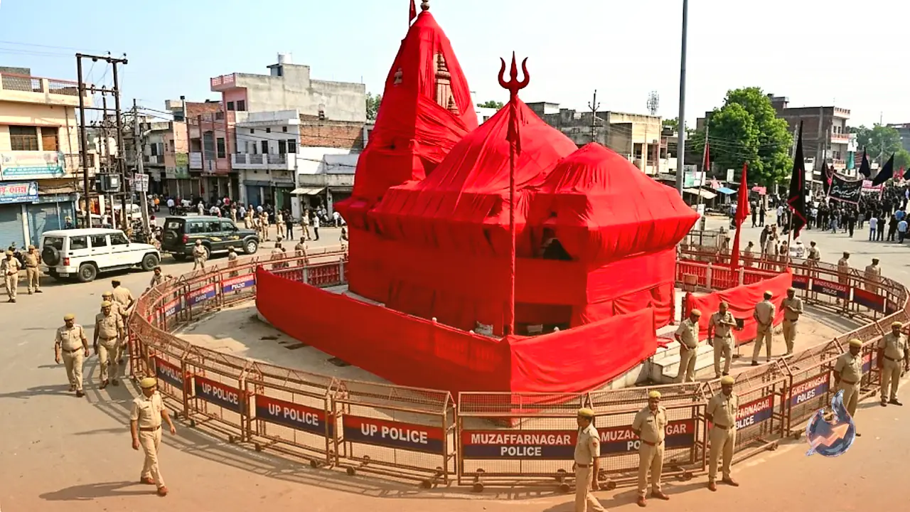 Why a Shiv temple in Muzaffarnagar was wrapped in red cloth before the Muharram procession, here is the full reason