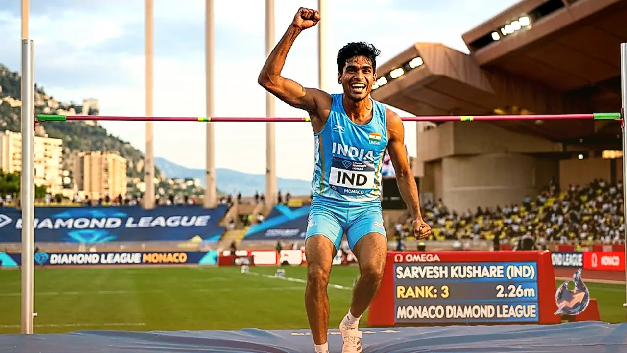 Sarvesh Kushare Clinches Historic Podium in Monaco, Becoming First Indian High Jumper to Finish Top-Three on Diamond League Debut