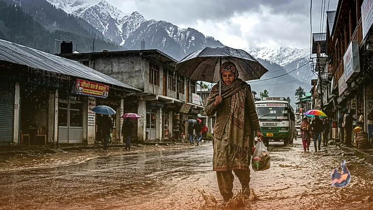 Monsoon Fury in Himachal Pradesh: Heavy Rains Lash State While Lhotse Valley Receives First Snowfall