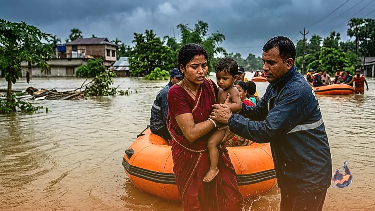 Monsoon Deluge Triggers Emergency Across Assam And Gujarat As Met Department Warns Over 17 States