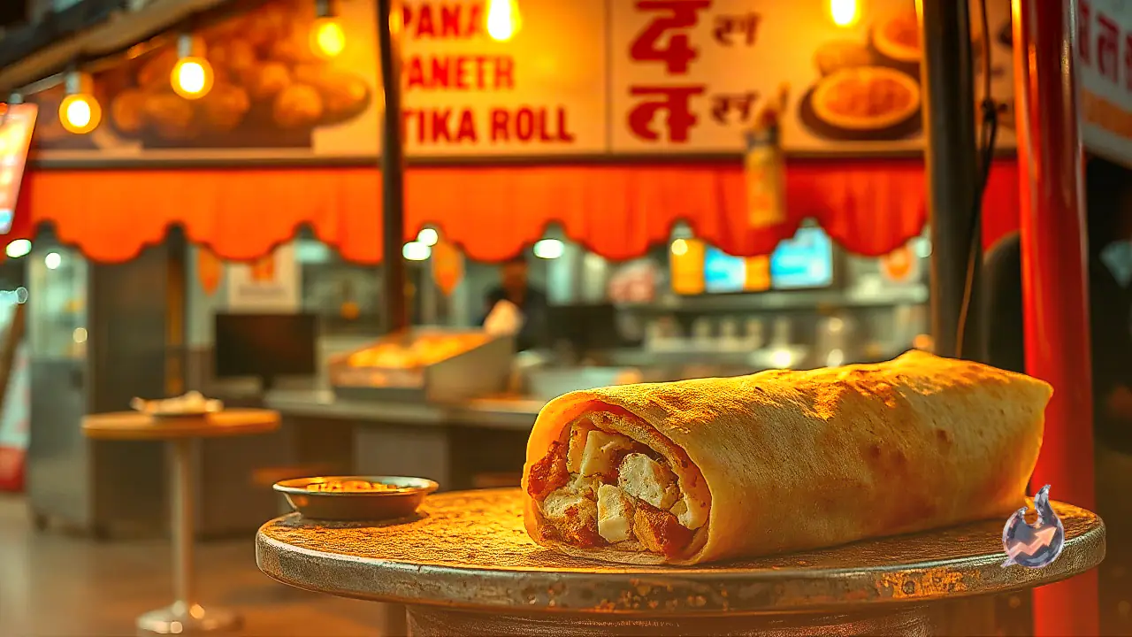 Moradabad Street Food Hub Draws Crowds from Nearby Districts for Unique 150 Rupee Paneer Tikka Roll