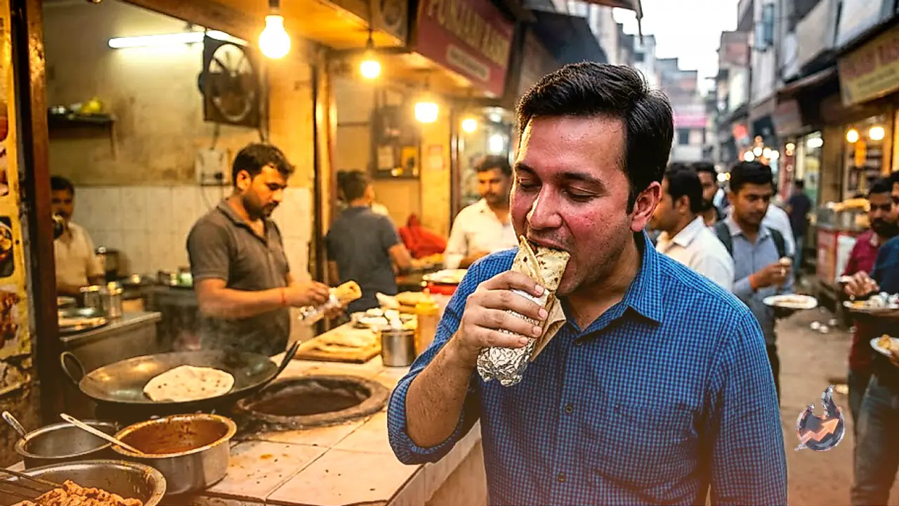 Moradabad Street Food Draws Foodies As Malai Chaap Roll Gains Popularity At Rs 140