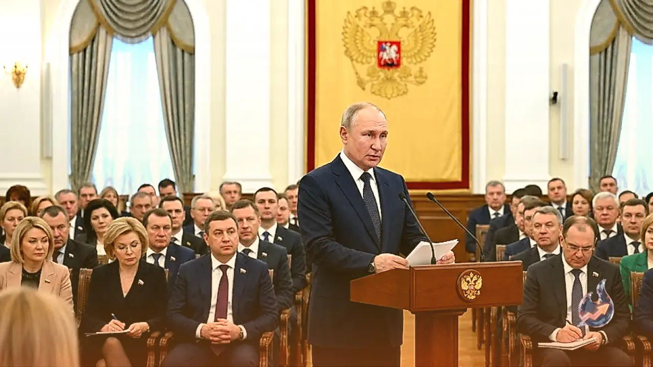 Russian President Vladimir Putin Outlines Military Resolve Before State Duma as Ukrainian Peace Talks Commence in Washington