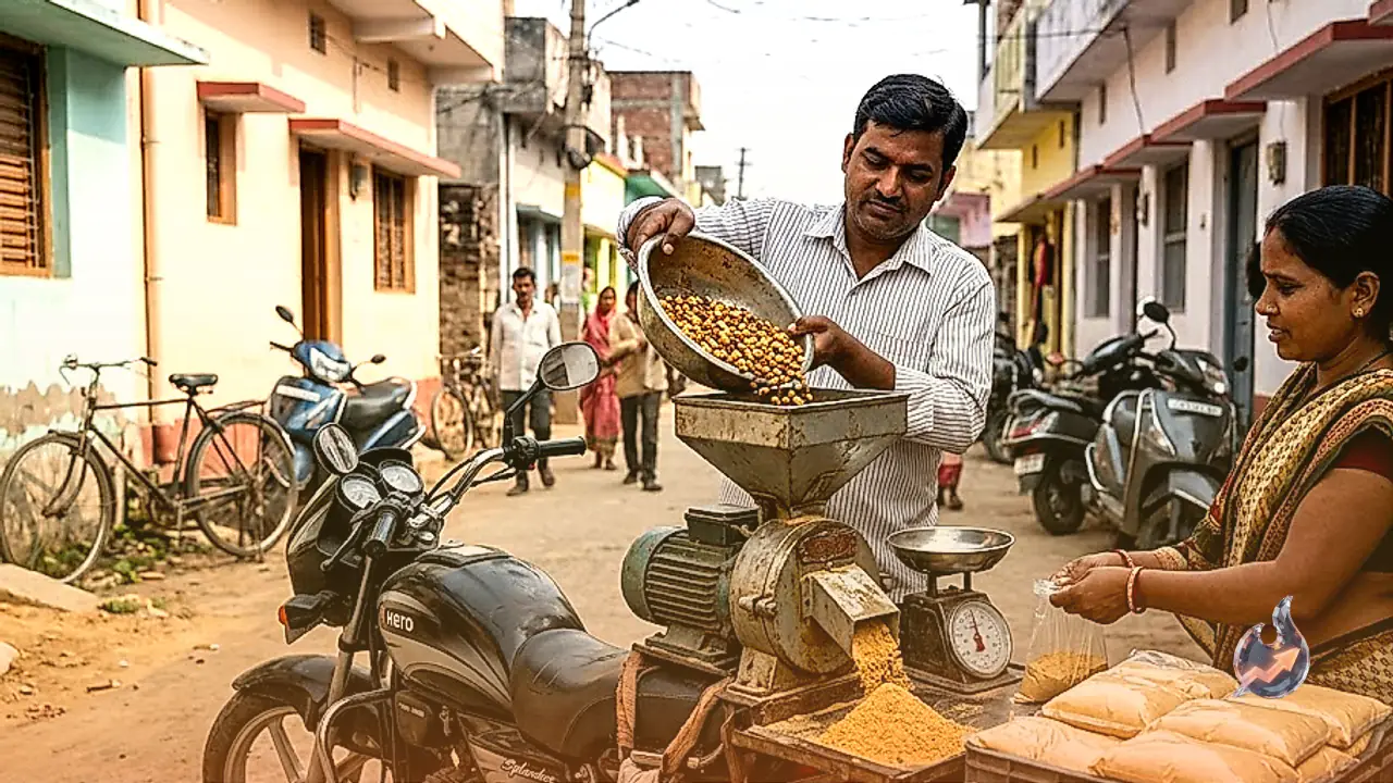 This Kodarma Man Turned His Motorcycle Into a Mobile Flour Mill, And Built a Rs 30,000 Sattu Business
