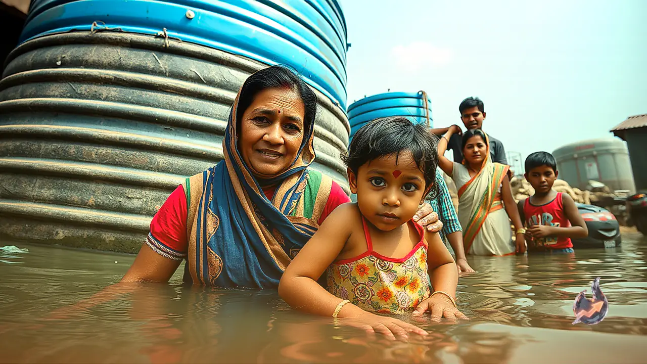 Mother and Son Drown After Falling Into Household Water Storage Tank in Sakhi Village, Young Girl Rescued