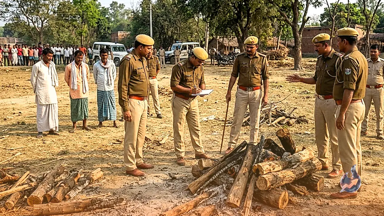 Dowry Murder Allegation in Motihari: Police Interrupt Secret Cremation, Seize Partially Burned Body