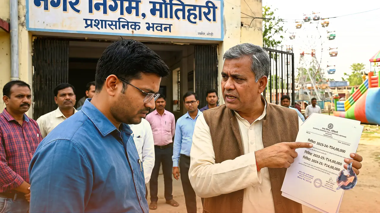 मोतिहारी में डिज्नीलैंड मेले के ठेके पर घमासान: 54 लाख का टेंडर इस बार महज 14 लाख में, पूर्व पार्षद ने लगाया बंदरबांट का आरोप