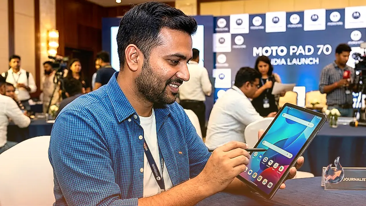 Motorola to Launch its Feature Packed Moto Pad 70 Tablet in India with a Massive 10200mAh Battery on August 9