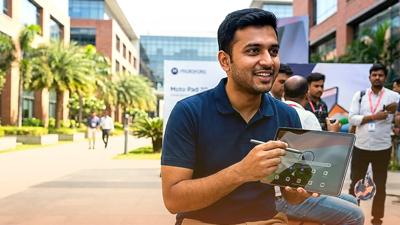 Motorola Moto Pad 70 Debuts in India With 12.1 Inch 2.5K Display and 10200mAh Battery Starting at Net Rs 29999
