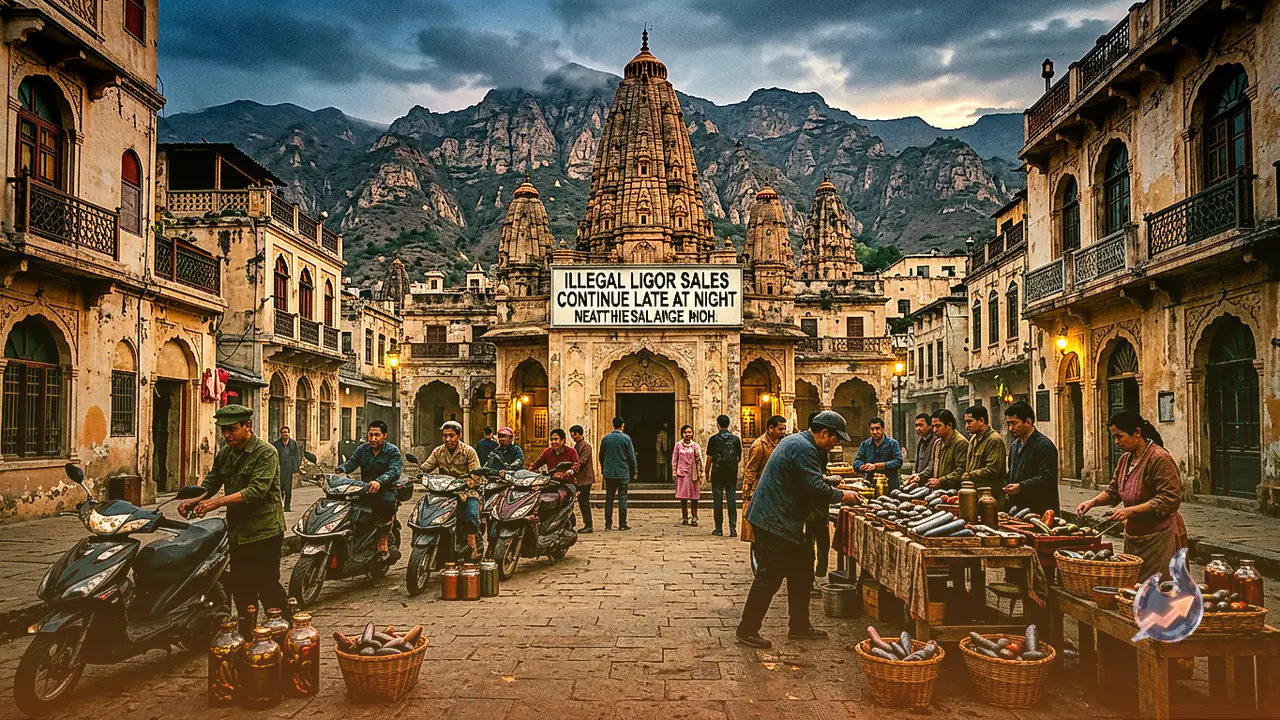 माउंट आबू में आबकारी नियमों का खुला उल्लंघन, पुलिस थाने से 30 मीटर दूर रातभर बिक रही शराब