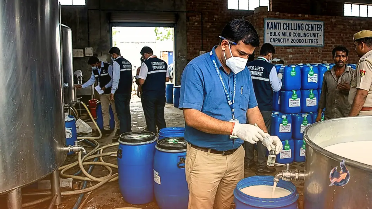 Food Department Raids Fake Milk Factory in Muzaffarnagar, Seizes 14500 Litres of Adulterated Milk