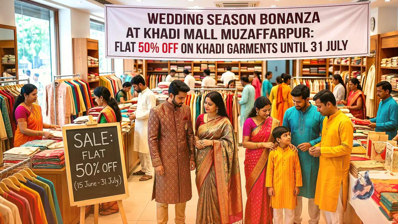 Wedding Season Bonanza at Muzaffarpur Khadi Mall: Flat 50% Off on Khadi Garments Until 31 July