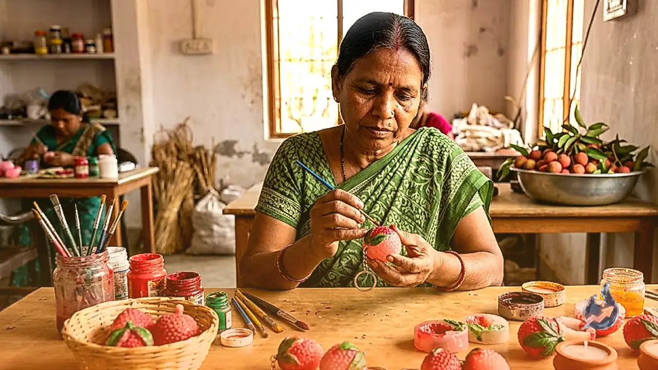 Muzaffarpur Shahi Litchi Inspires Wax Art Gifts and Daily Use Products
