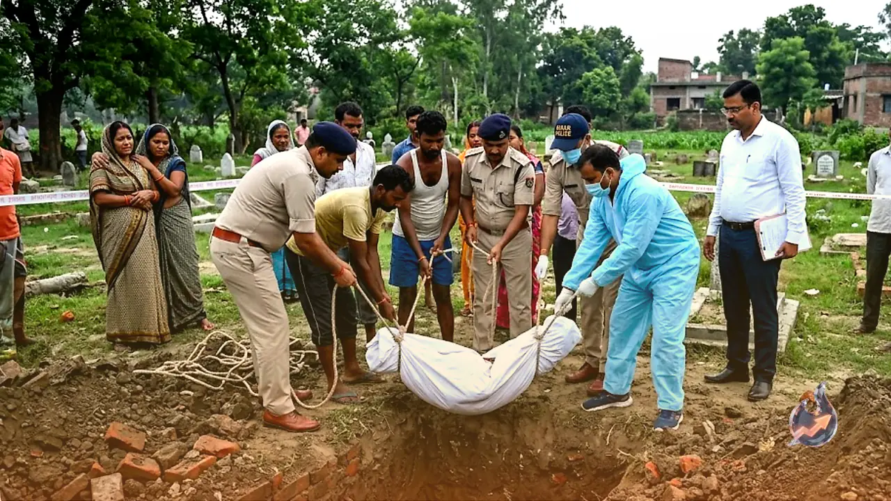 Body of Married Woman Exhumed Three Days After Burial in Muzaffarpur Amid Murder Allegations