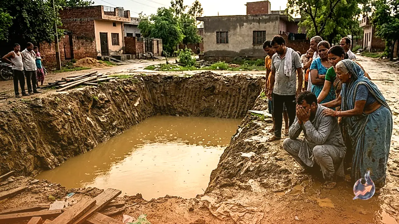Tragic Incident in Mukhmelpur: Two Children Drown in Water-Filled Pit During Rainfall