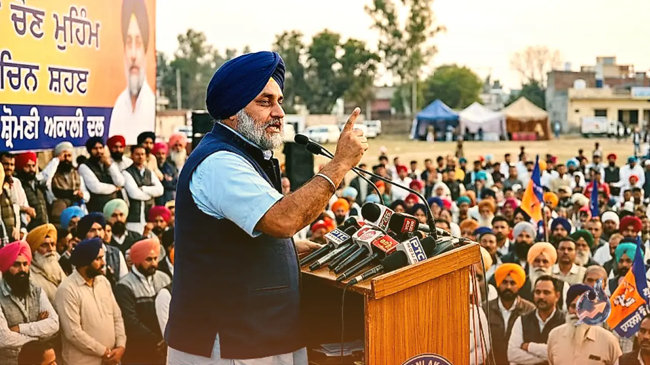Sukhbir Singh Badal Launches Campaign in Muktsar with Fierce Attack on Bhagwant Mann and Amritpal Singh