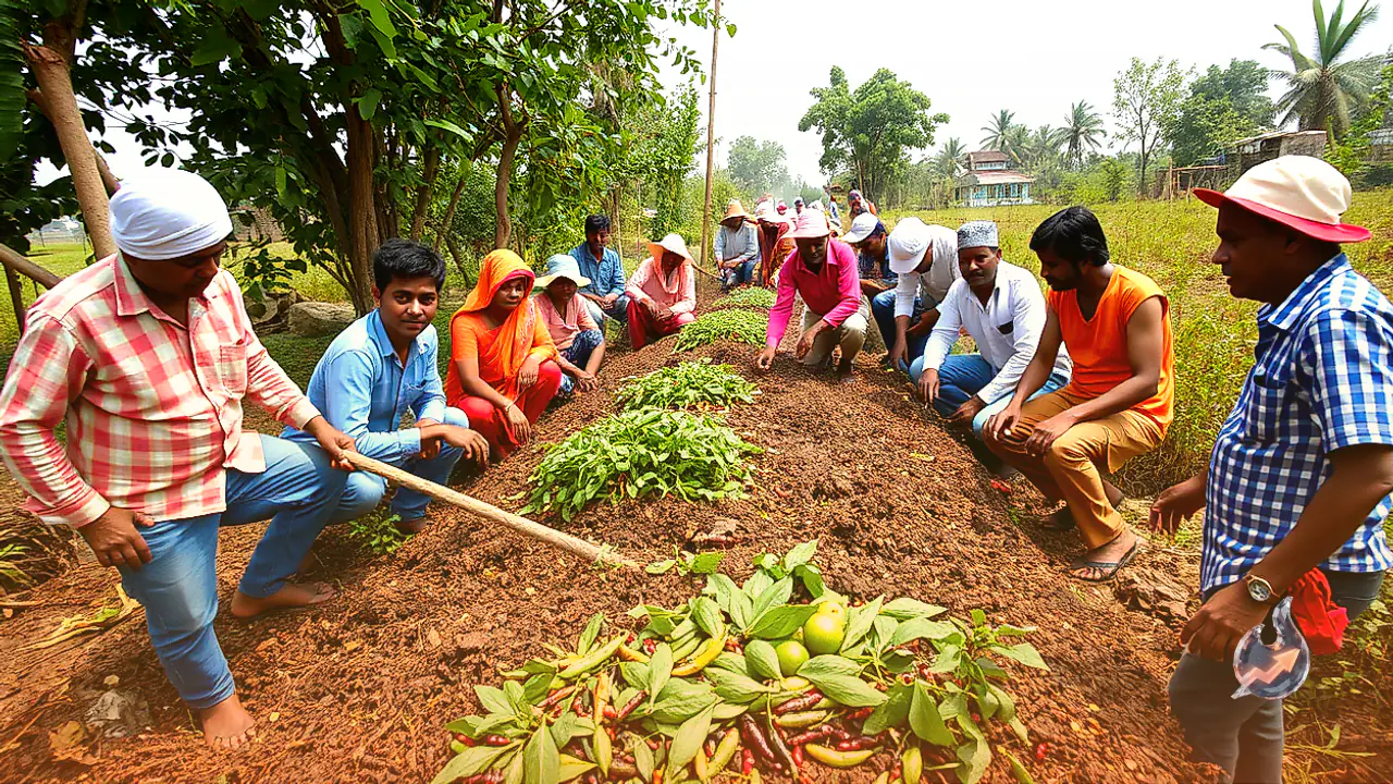 Mulching Method Powers Bumper Chilli Harvest in Bastar, Farmer Nets Lakhs with Low Input Costs