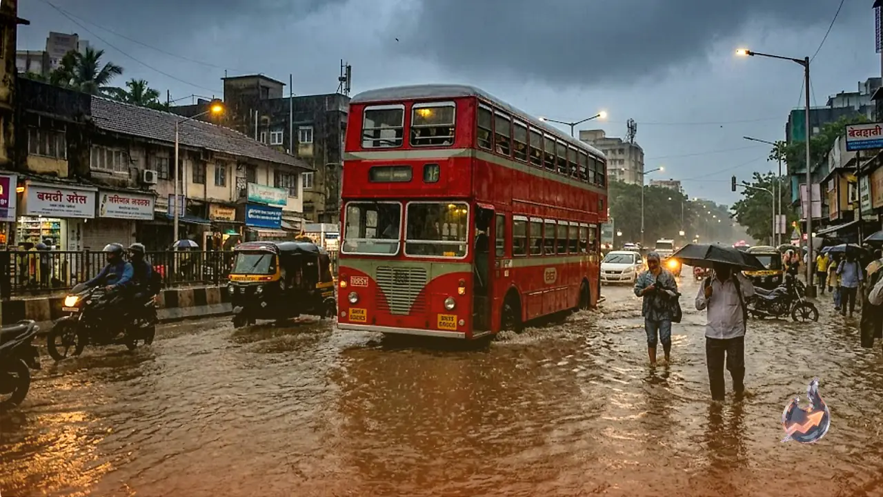 After a Month's Delay, Monsoon Slams Mumbai: Half of June's Average Rain in 12 Hours, Red Alert for City and Palghar