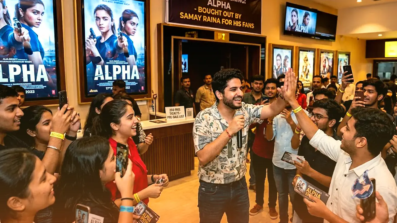 Samay Raina buys out an entire Mumbai cinema hall just to watch Alia Bhatt and Sharvari Wagh's Alpha