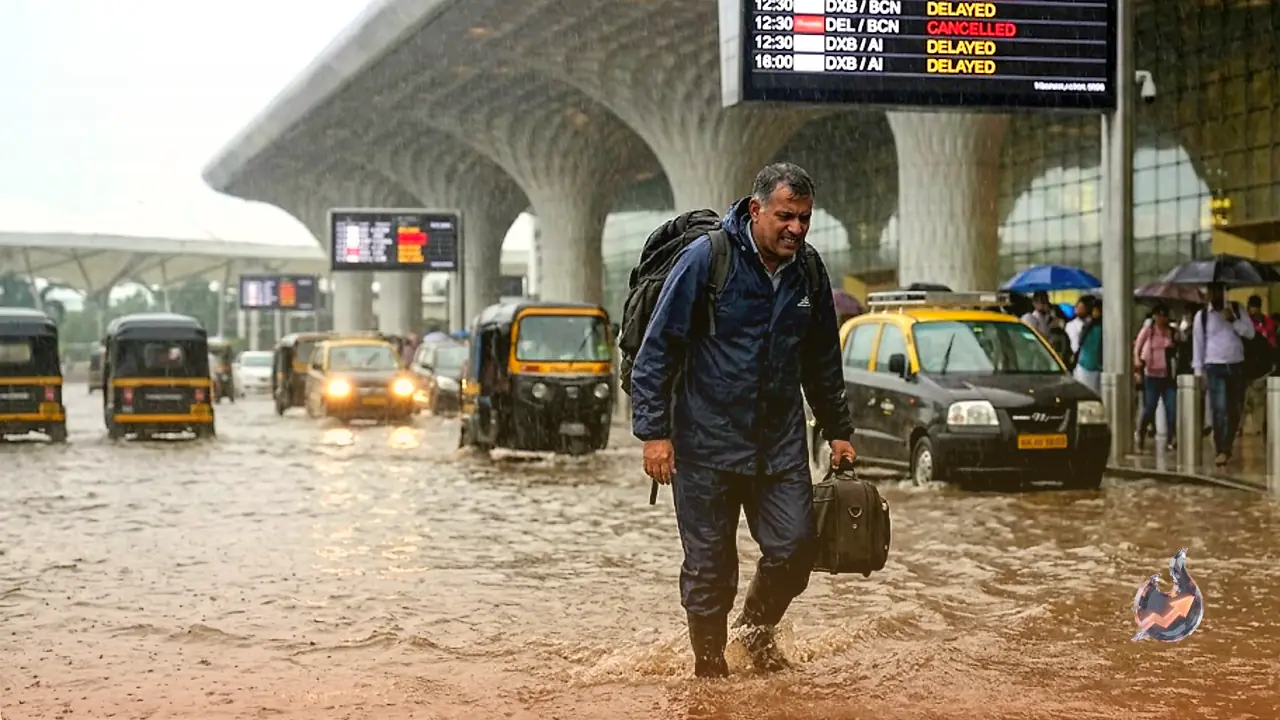 Relentless Downpour Shuts Mumbai Schools and Colleges as Nearly 250 Flights Go Off Schedule