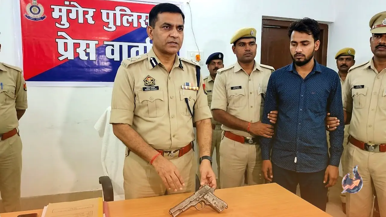 Munger Police Bust Terror Plot Linked to Pakistani Gangster 'Rana Bhai', Arrest Suspect With Country-Made Pistol