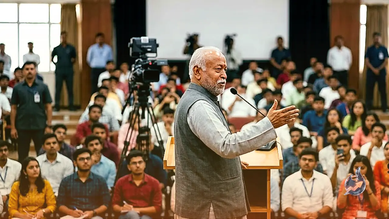RSS Chief Mohan Bhagwat Addresses Students in Mumbai, Shares Perspectives on Reservation, Employment, and Gen Z Rights