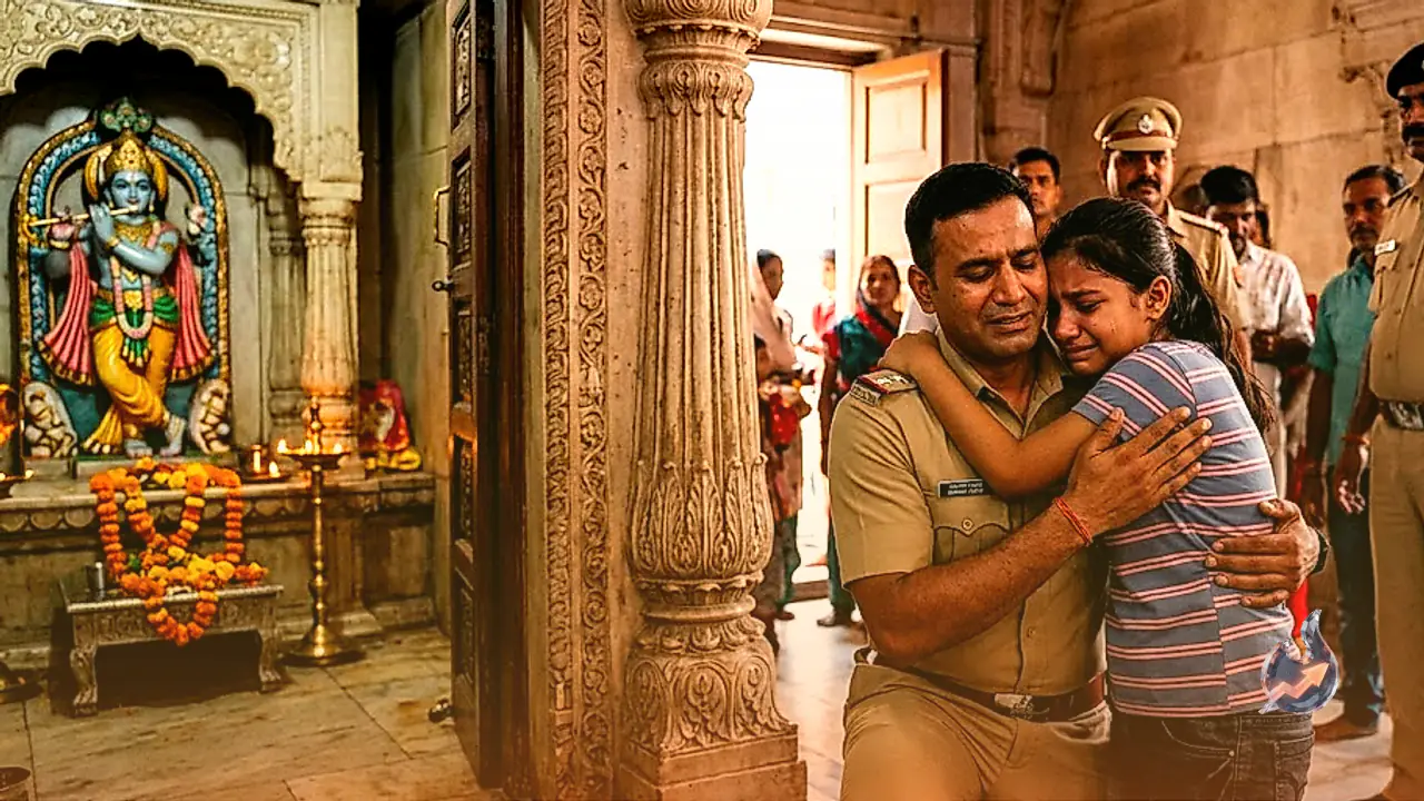 मुंबई से लापता 13 साल की बच्ची मथुरा में मिली, पुलिस अधिकारी ने मंदिर में मांगी थी मदद