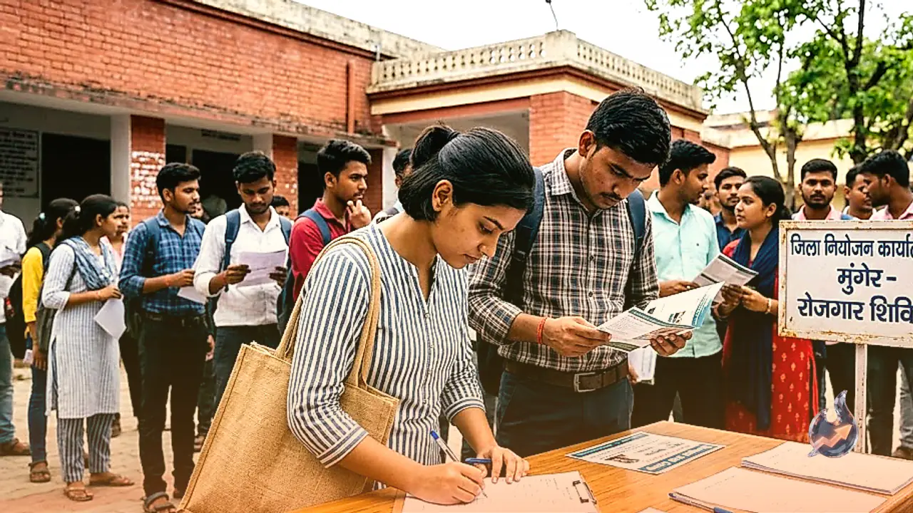 मुंगेर में जॉब कैंप का ऐलान, दसवीं से स्नातक पास युवाओं के लिए 40 पदों पर भर्ती का मौका
