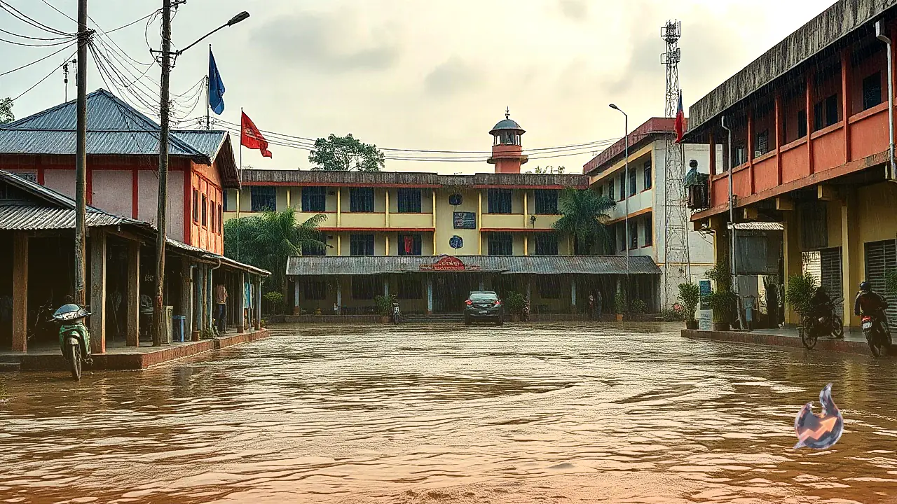 Torrential Rains Inundate Kondagaon: Schools Closed and September 25 Quarterly Exam Rescheduled