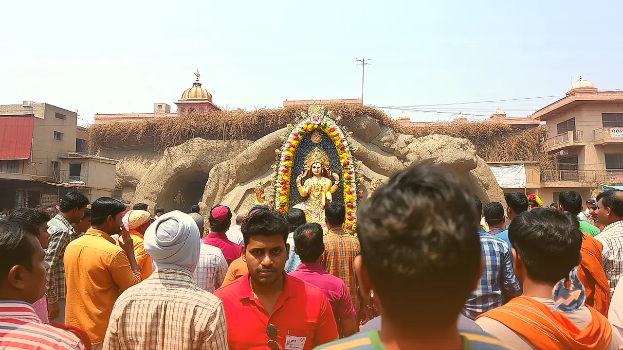 मुजफ्फरपुर में केदारेश्वर गुफा मंदिर की तर्ज पर सजेगा दुर्गा पूजा पंडाल, मेवों से सजेगा देवी का मुकुट