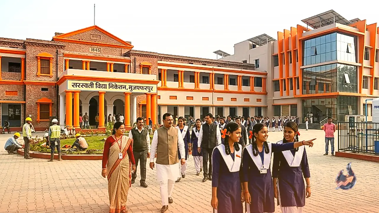 मुजफ्फरपुर का 182 साल पुराना ऐतिहासिक जिला स्कूल अब नए नाम और केसरिया रंग के साथ बनेगा मॉडर्न मॉडल स्कूल