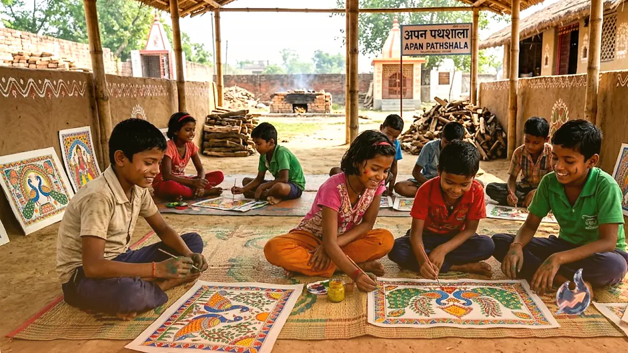 In a Muzaffarpur Cremation Ground School, Children Are Painting Their Way to Confidence and Income