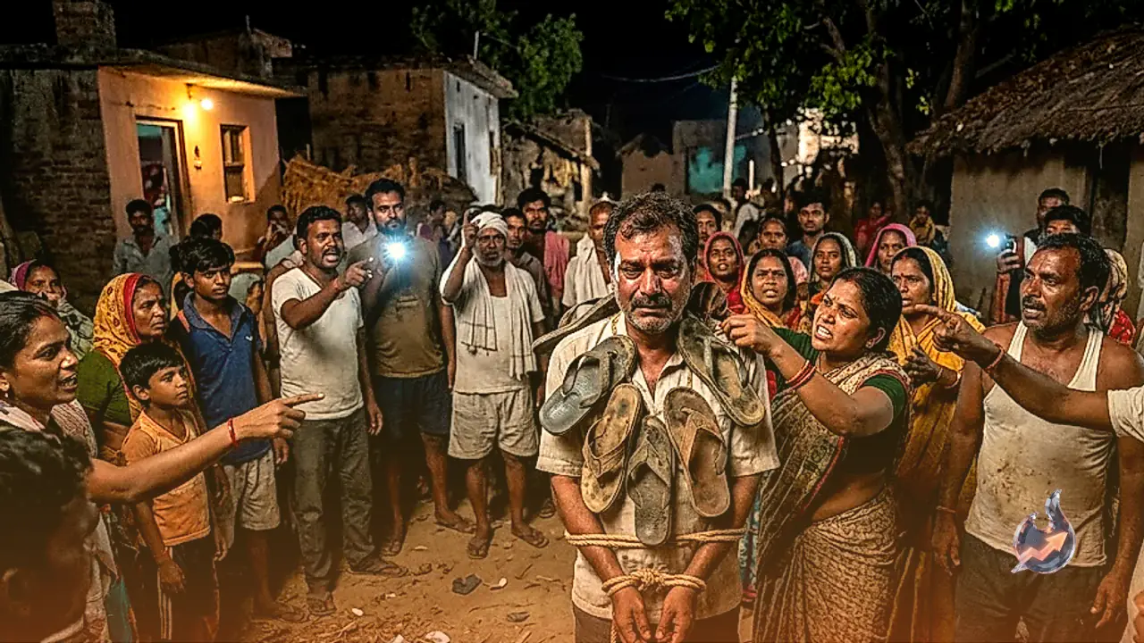 Muzaffarpur Villagers Beat and Garland Ward Member's Husband With Slippers Over Midnight Visit to Woman's Home