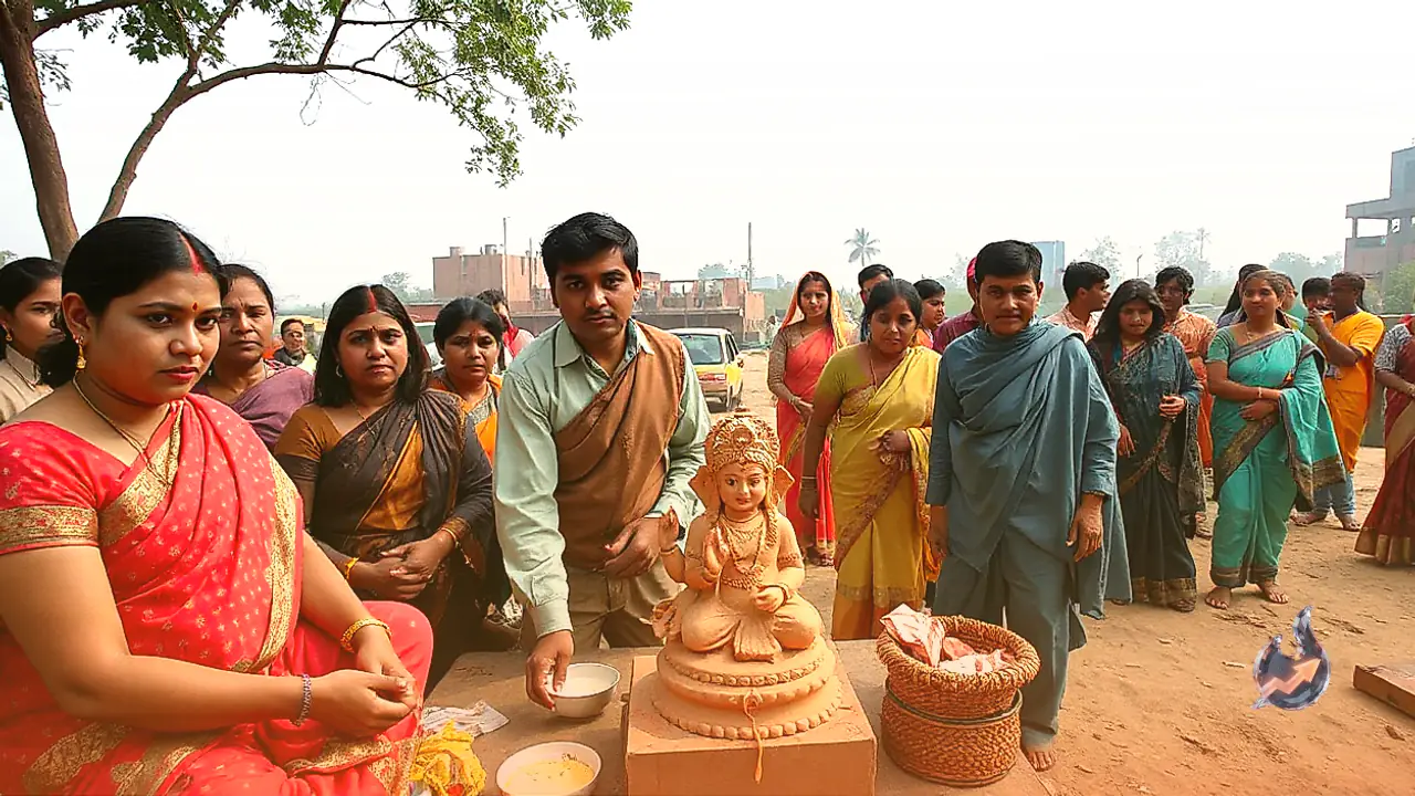 Nadia Family In West Bengal Replaces Clay Idol With 8-Year-Old Daughter For Lakshmi Puja