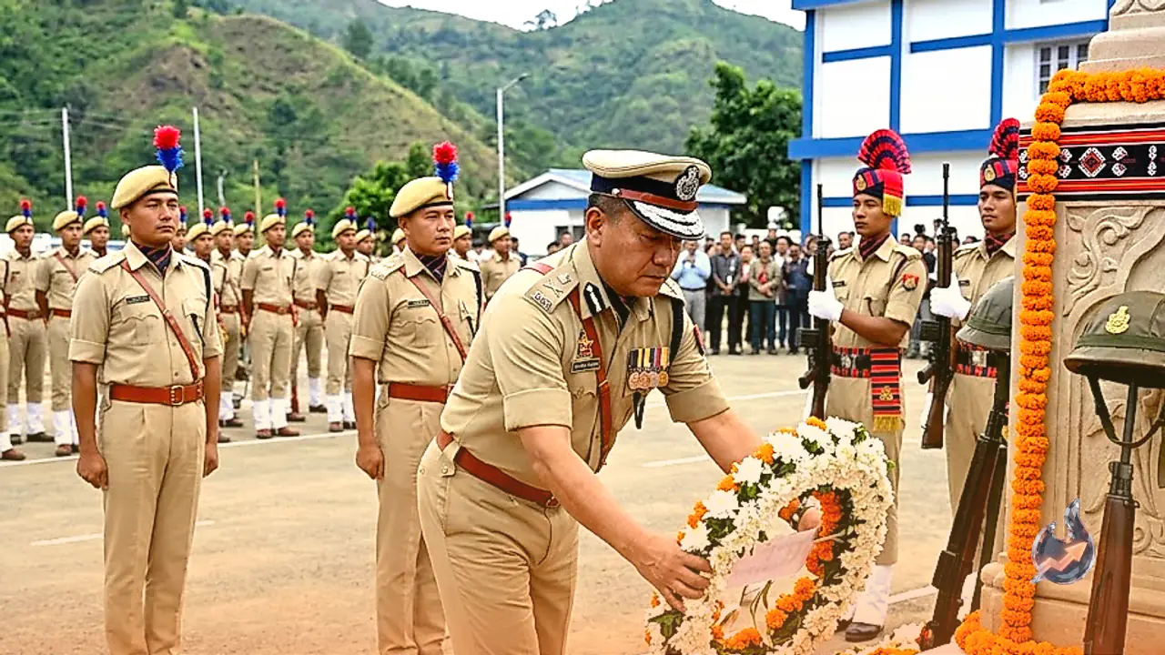 Nagaland ADGP Pays Homage to 154 Fallen Personnel at Kohima Commemoration Ceremony