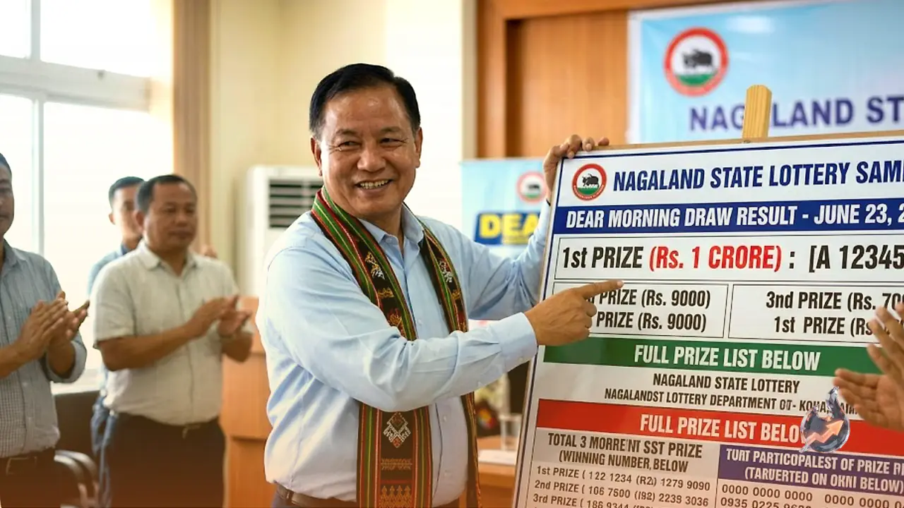 नागालैंड लॉटरी संबाद डियर मॉर्निंग 23 जून 2026 रिजल्ट जारी: 1 करोड़ का इनाम और क्लेम का पूरा तरीका
