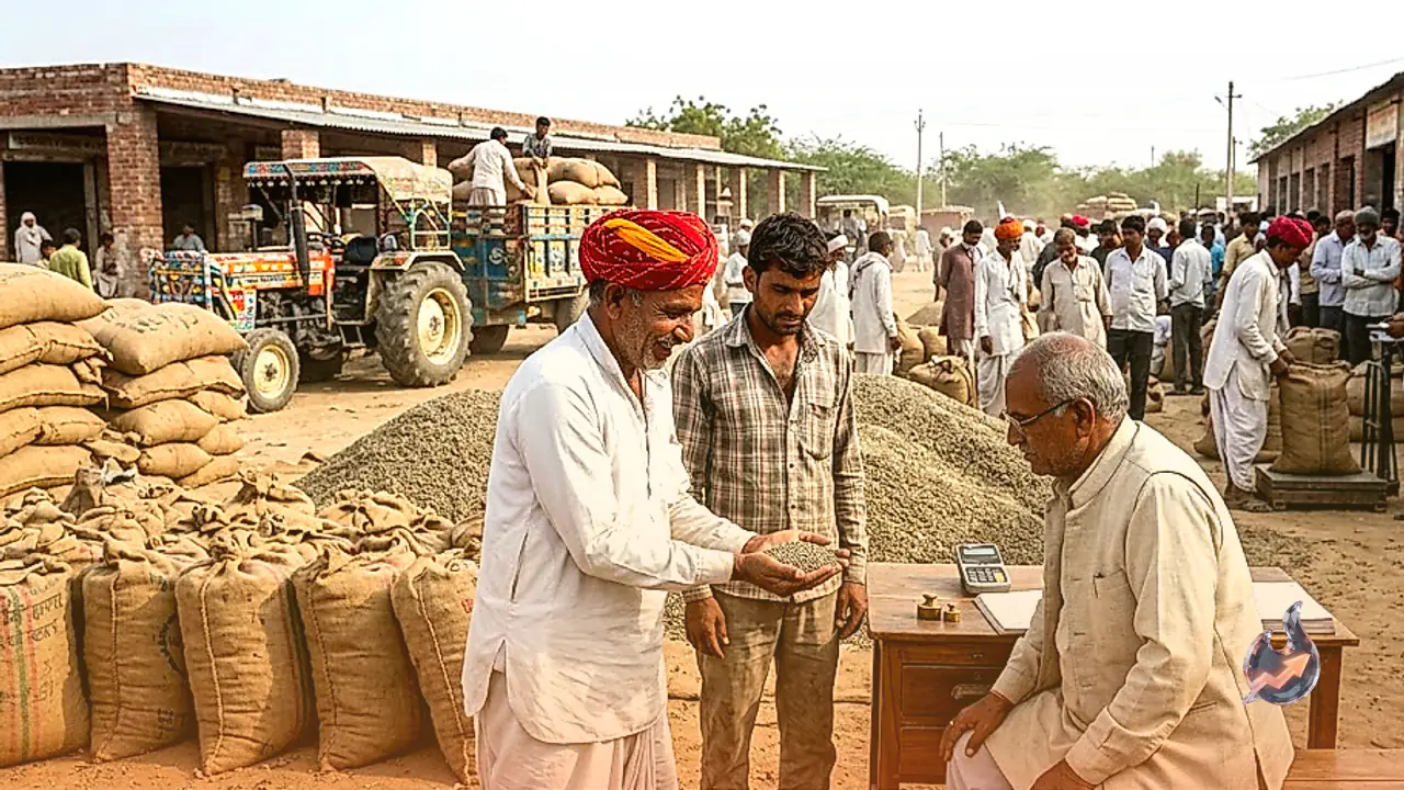 Nagaur Farmers Find Relief as Guar Crop Thrives Despite Deficit Rain, Mandi Rates Touch 6500 Rupees per Quintal