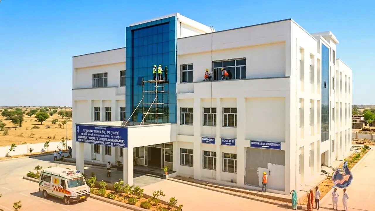 Nagaur's Ren CHC Gets a Rs 5.75 Crore Hi-Tech Hospital Building, Construction in Final Stretch