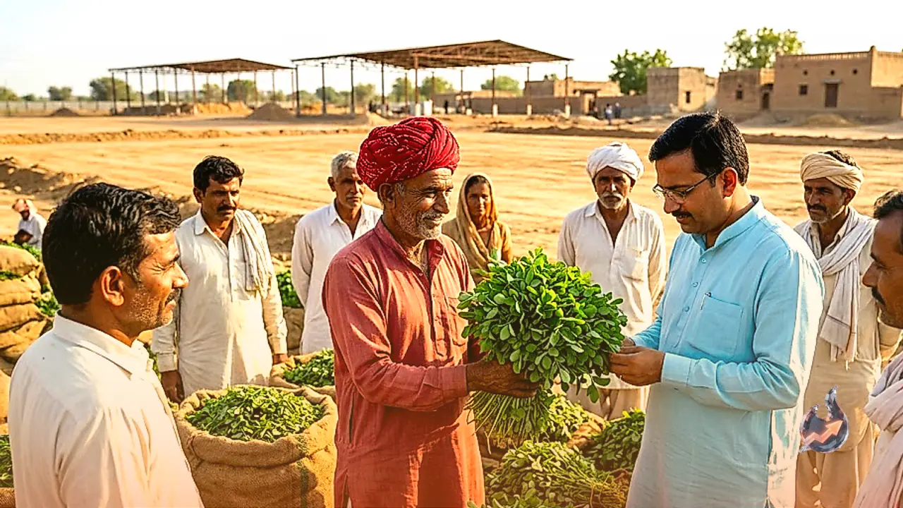 Mundwa's New Specialized Mandi Set to Take Nagaur's Famous Paan Methi Global