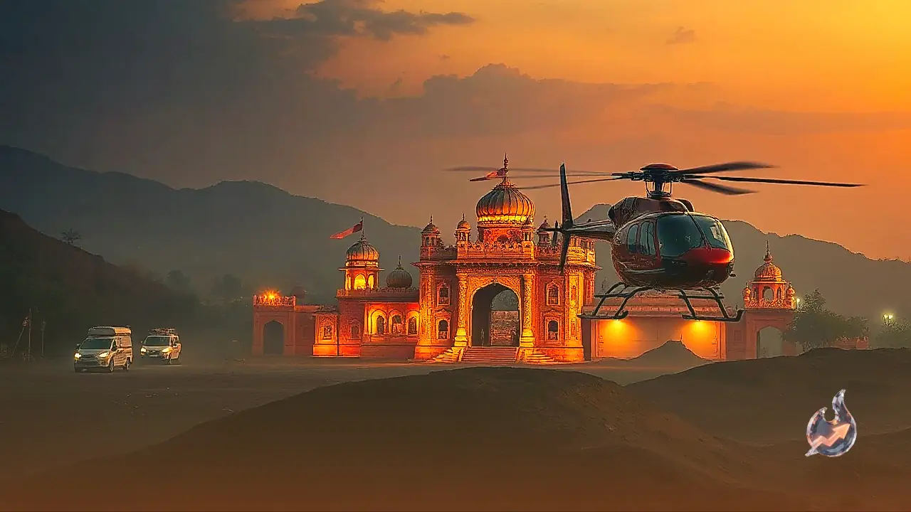 Helicopter service soon for Butati Dham in Nagaur as trial flight succeeds