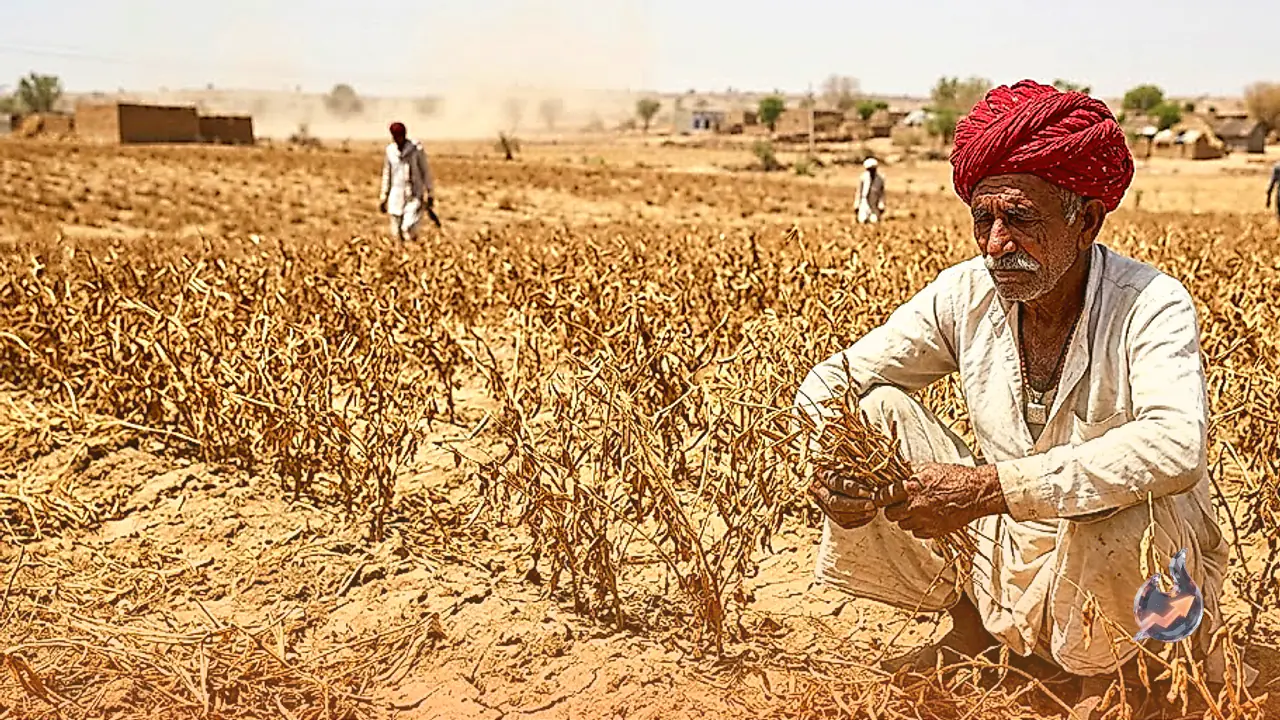 Nagour Guar Crop Wiped Out By Drought And Dry Winds, Farmers Face Severe Crisis