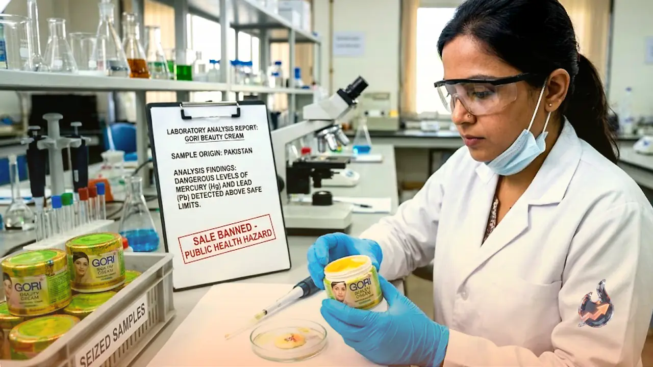 Nagpur Lab Finds Dangerous Mercury and Lead Levels in Pakistani Made Gori Beauty Cream, Sale Banned